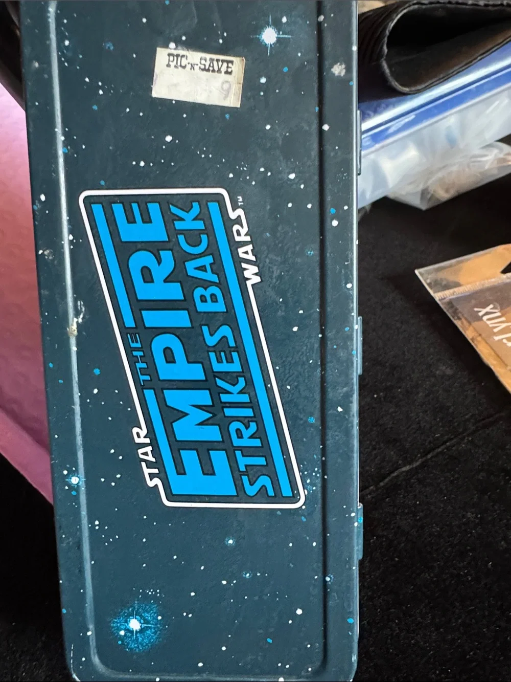 Vintage Gold & White Star Wars Decorative Pencil Case - R2-D2 & C-3PO